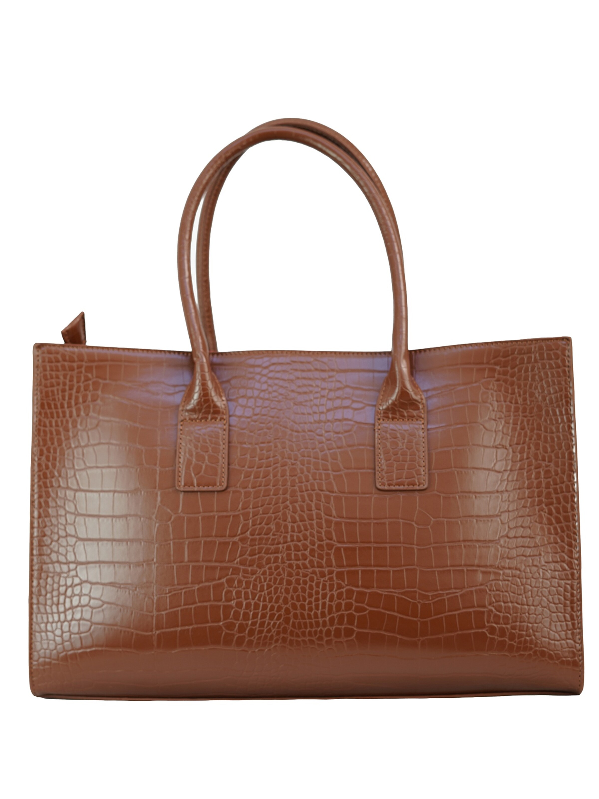 Shopper 'Borsa Shopper Elena Bruno Magli Eco-Pelle Coccodrillo Zip' di Bruno Magli in marrone