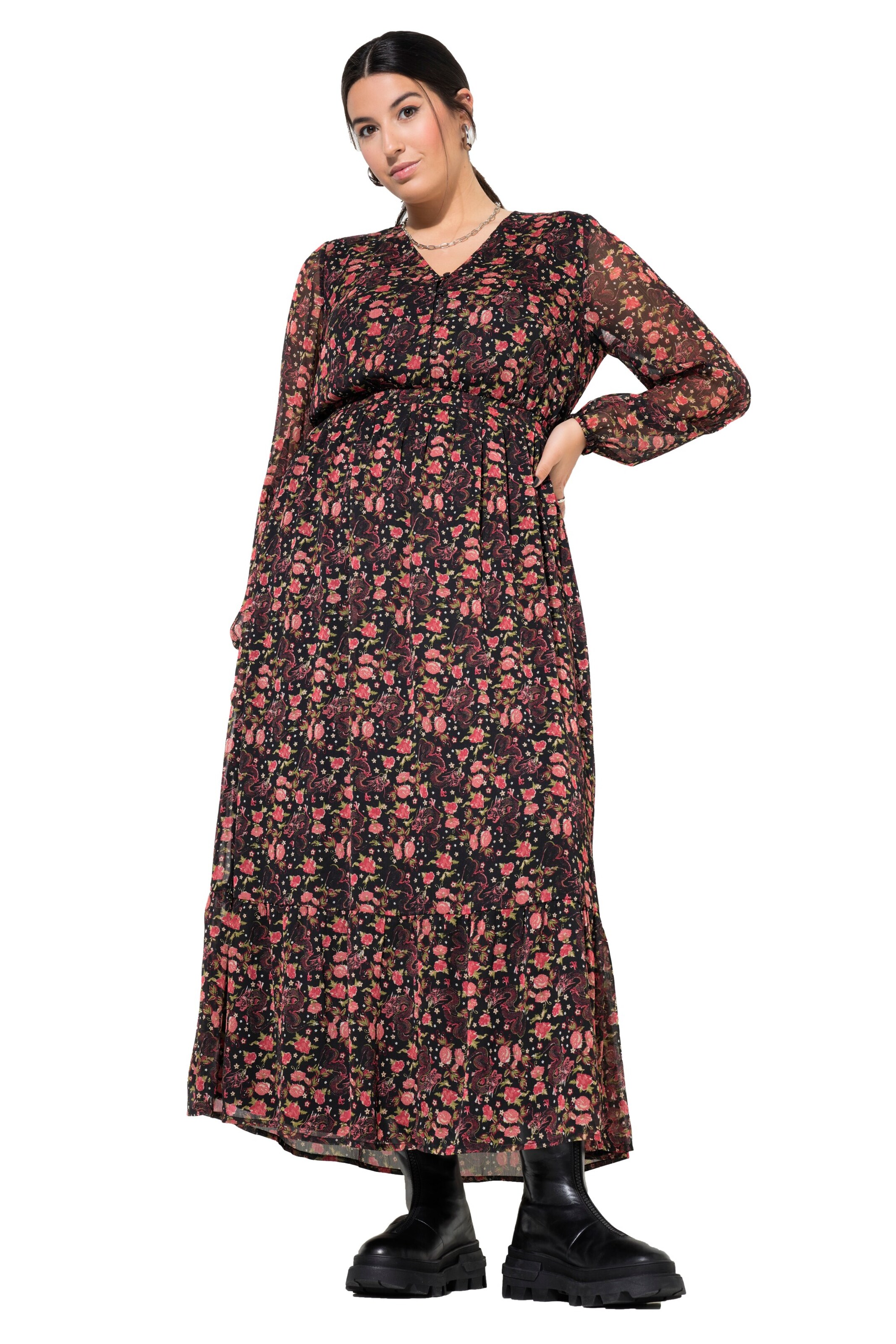 Studio Untold Jurk in Rood: voorkant