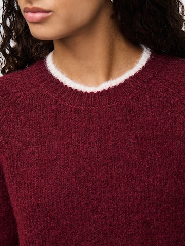 Pull-over 'PCIVY' PIECES en rouge