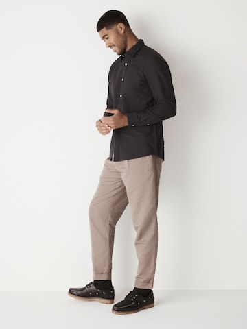 Next Regular fit Srajca 'Oxford' | siva barva