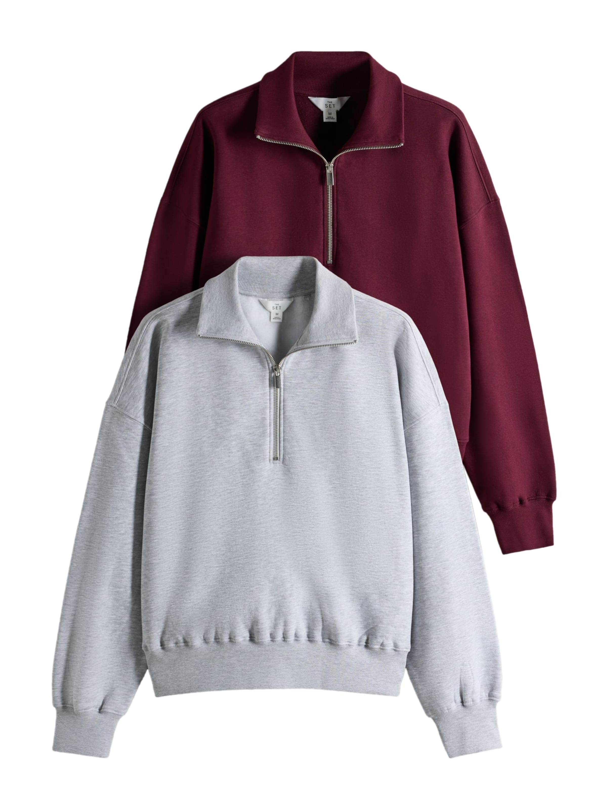 The Set - Sudadera en gris: frente