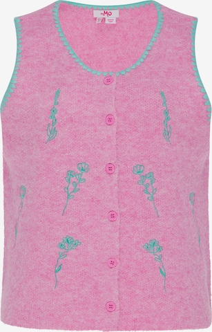 MYMO Gebreide bodywarmer in Roze: voorkant