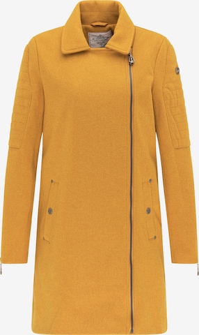 DreiMaster Vintage Between-Seasons Coat in Yellow: front