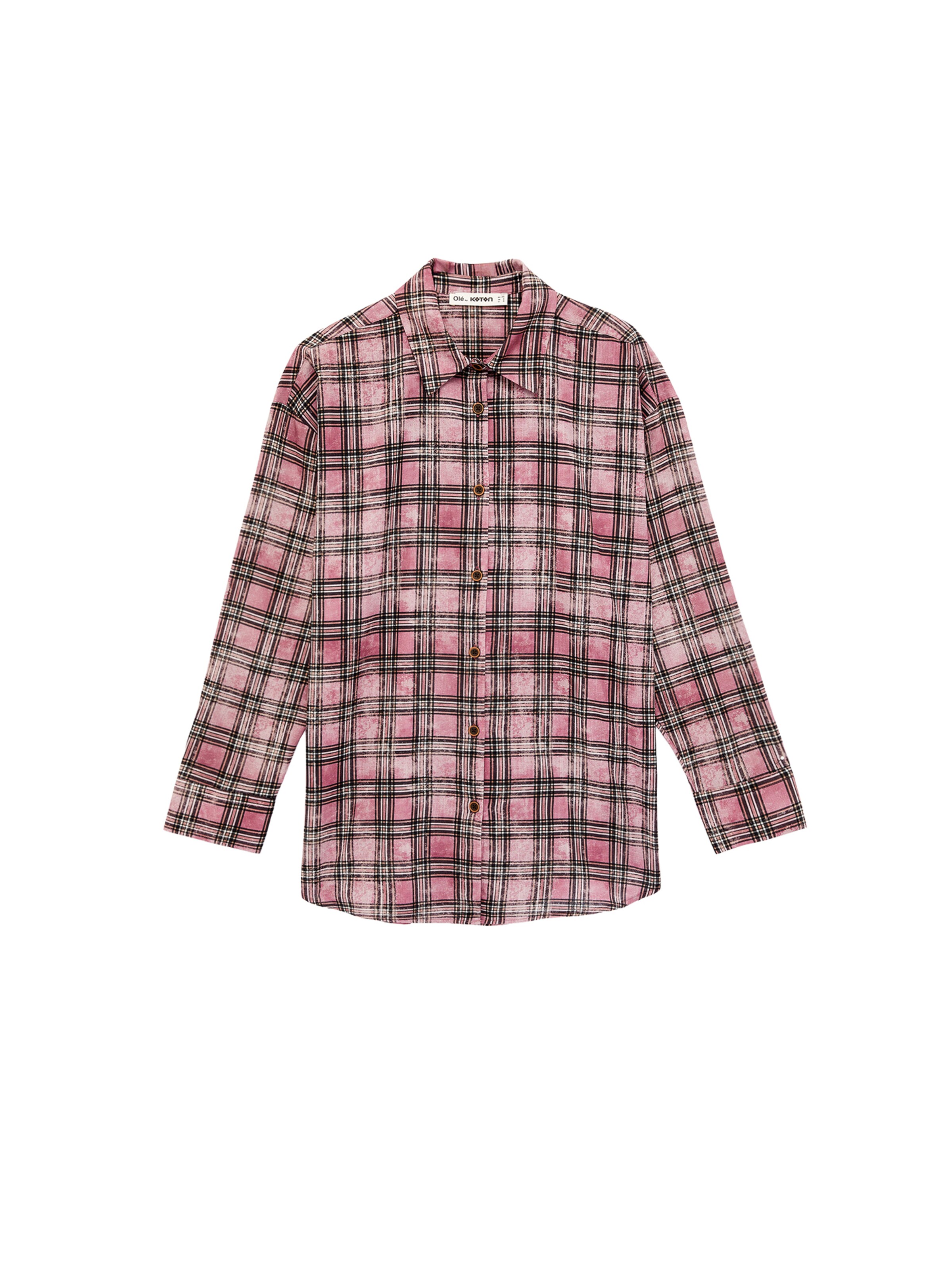 Koton Blouse in XXS in Pastel orange / Dusky pink / Black / White, Item view