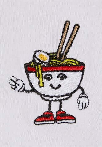 T-Shirt 'Peace Noodles' Mister Tee en blanc
