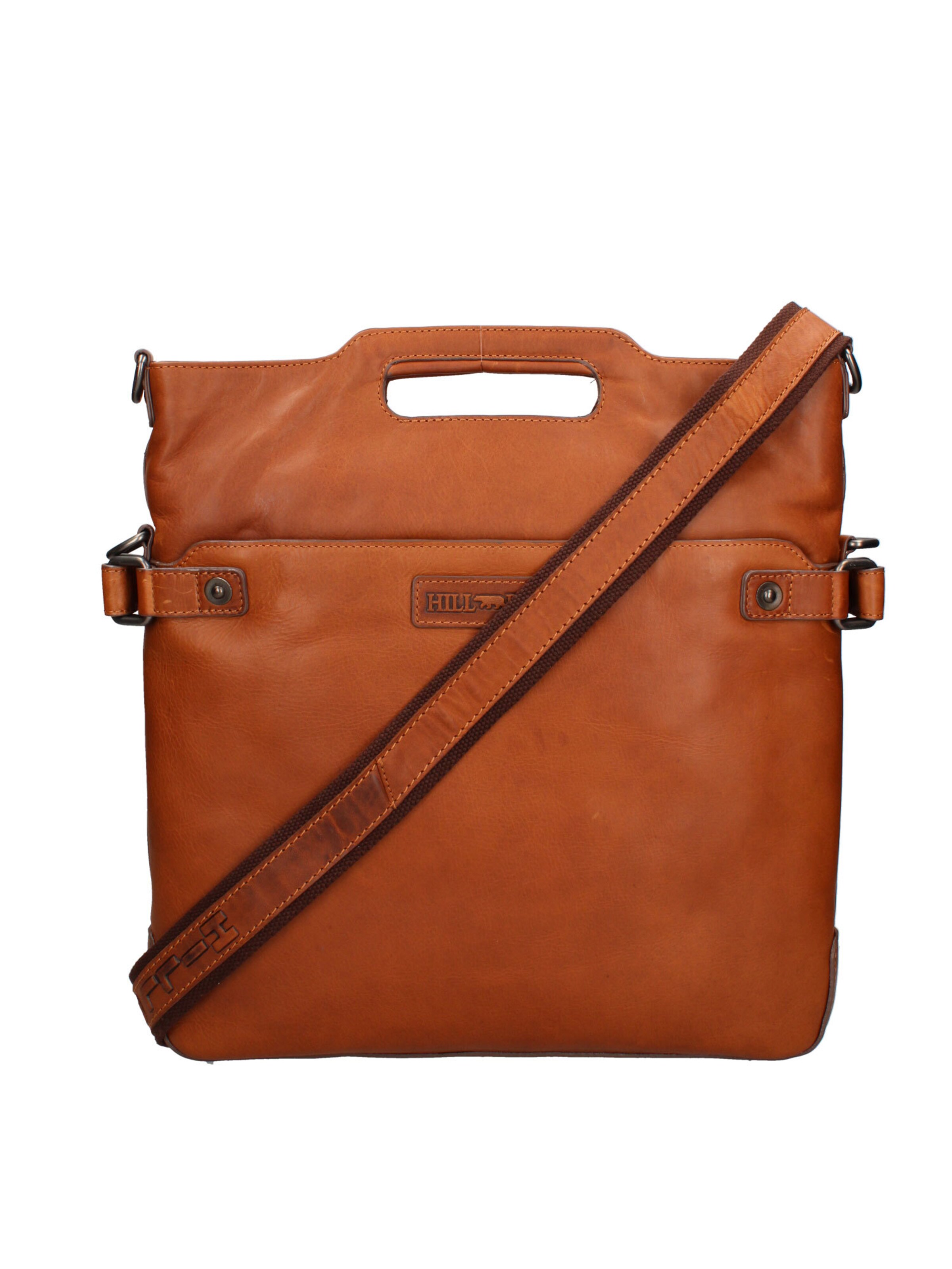 HILL BURRY Schoudertas in Bruin: voorkant