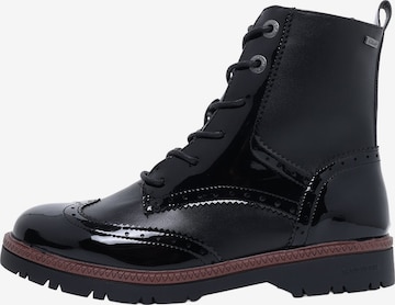 s.Oliver Schnürstiefelette in Schwarz: Vorderseite