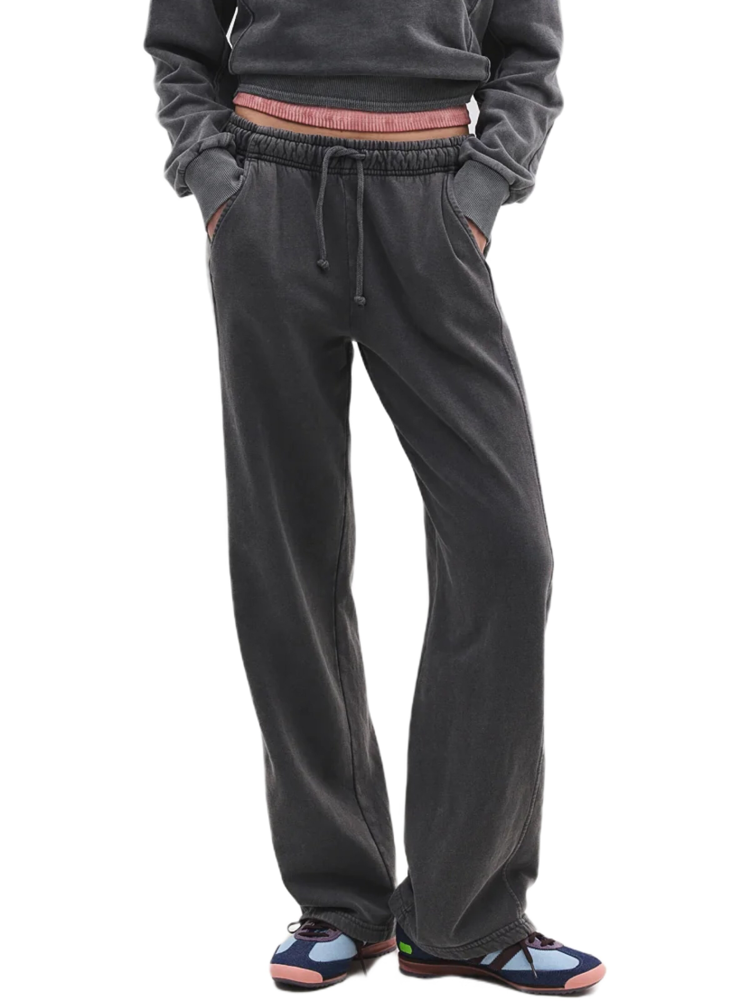 No Matter What Loosefit Hose in Grau: Vorderseite