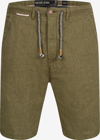 INDICODE JEANS Regular Pants 'Alonso' in Green: front