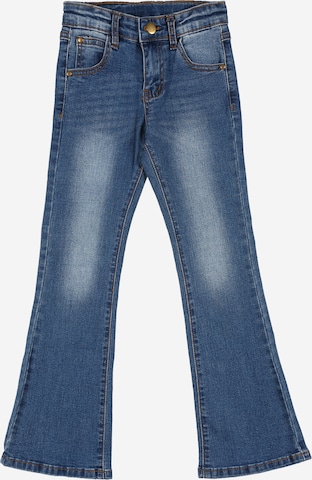 The New جينز ذات سيقان واسعة جينز بلون أزرق: الأمام