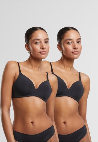 Sutien de tricou Sutien de la Urban Classics pe negru: față