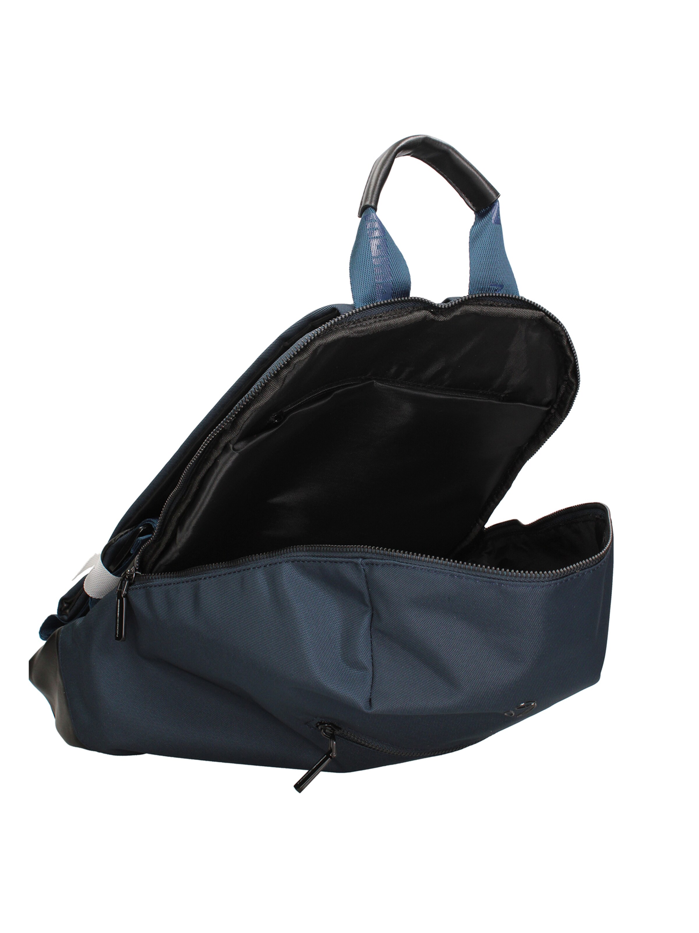 Zaino 'Zaino Momo Design Poliuretanico con Zip e Manico PVC 43x26x16cm' di Momo Design in blu
