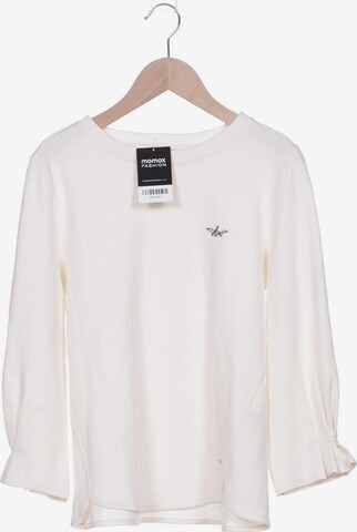 TOM TAILOR DENIM Sweatshirt & Zip-Up Hoodie in XS in White: front