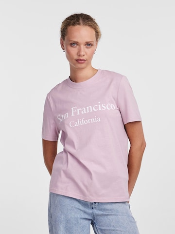 PIECES Shirt 'FREYA' in Pink: predná strana