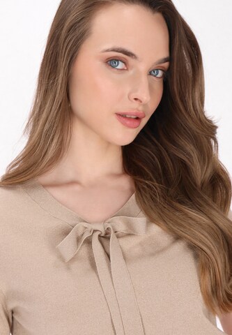 DreiMaster Klassik Свитер 'Classic Look' в Бежевый