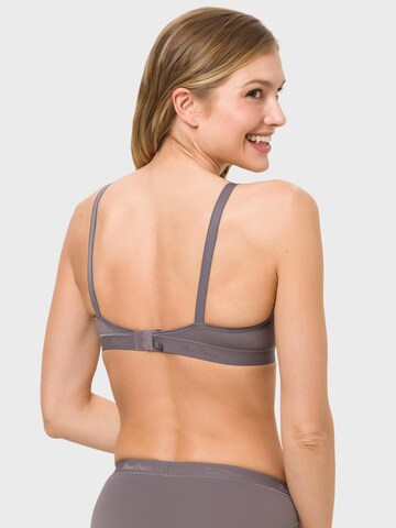 BeeDees T-shirt Bra 'Bügel-BH Microfun W' in Grey