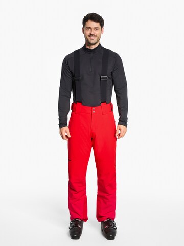 ZIENER Regular Outdoor Pants 'TAZLIN-Z' in Red