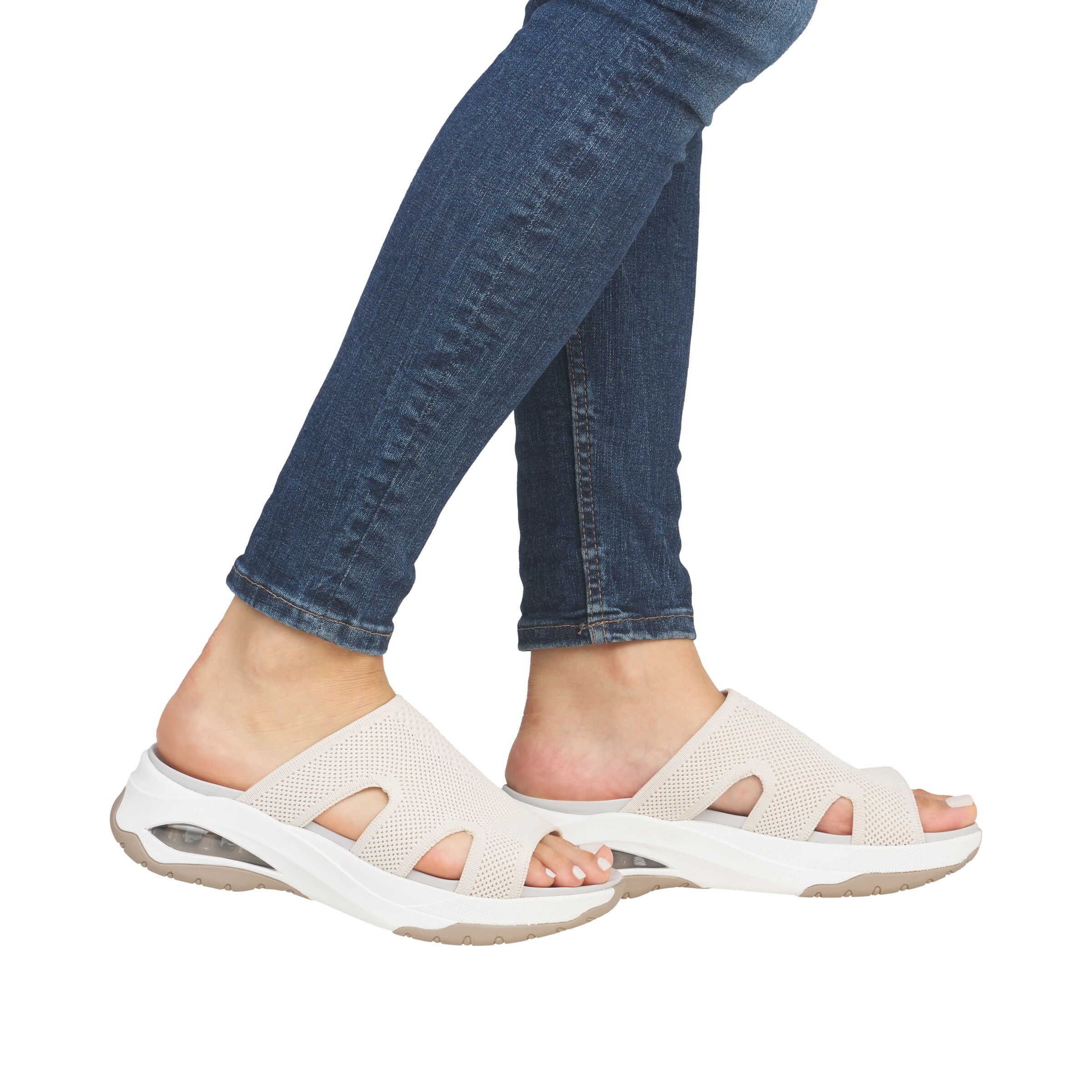 Rieker Sport Mules in Beige