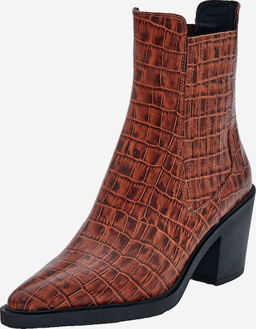 Bottines 'Xynthia' EDITED en marron : devant