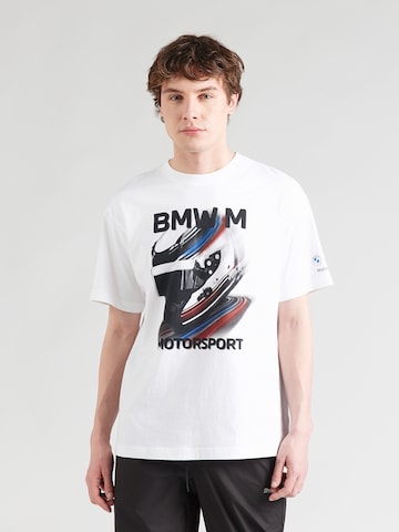 T-Shirt 'BMW MMS' PUMA en blanc : devant