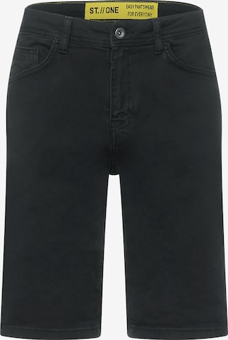 Street One MEN Pants in Black: front