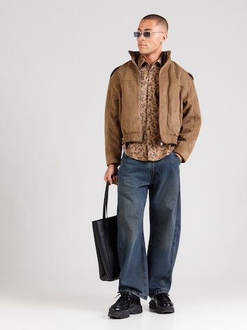 JOOP! Jeans Regular fit Πουκάμισο '196Hansen' σε καφέ
