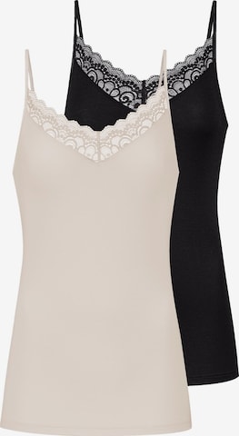 Mey Undershirt 'Amour' in Black: front