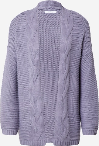 ABOUT YOU Knit Cardigan 'Farina' in Purple: front