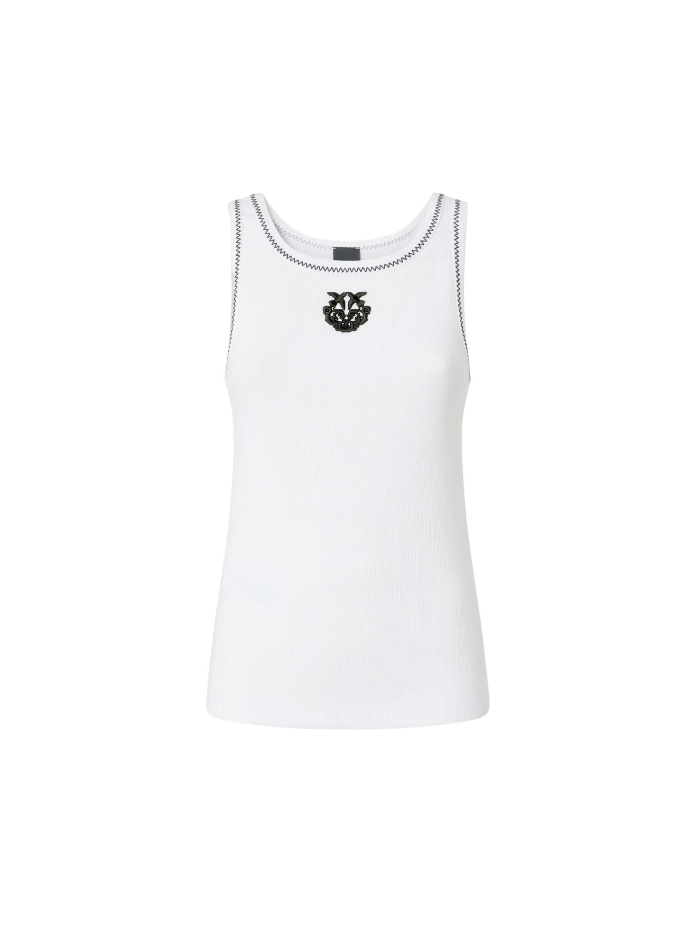 PINKO - Top en blanco: frente