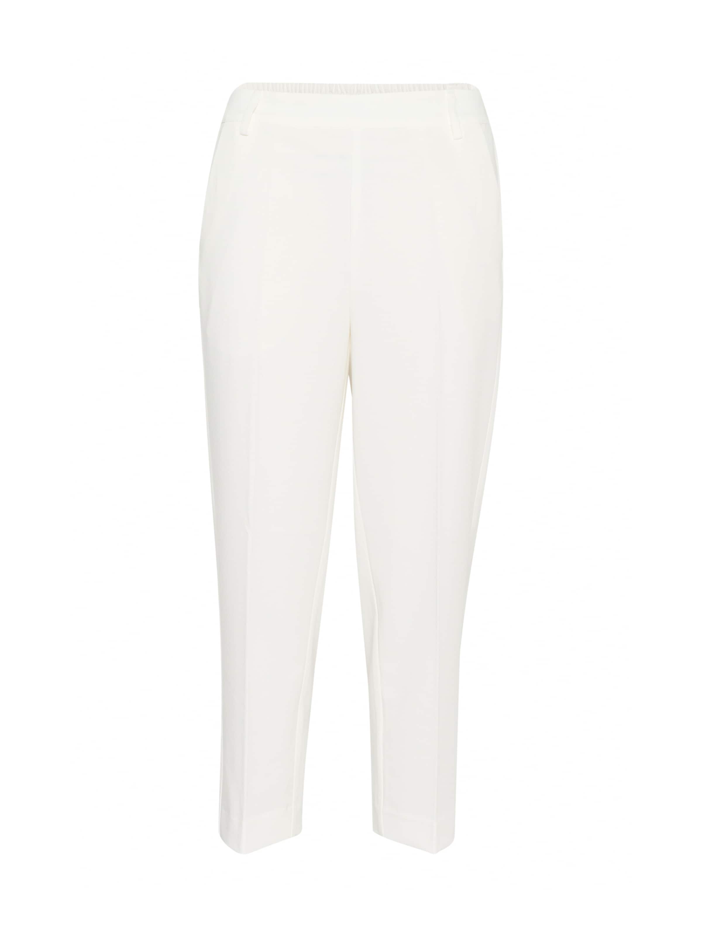 Kaffe Normalny krój Spodnie w kant 'Sakura' w kolorze biały: przód