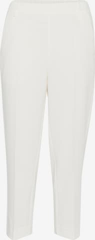 Kaffe Παντελόνι με τσάκιση 'Sakura' σε λευκό: μπροστά