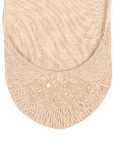 FALKE Ankle Socks 'Step Medium Cut Box' in Beige