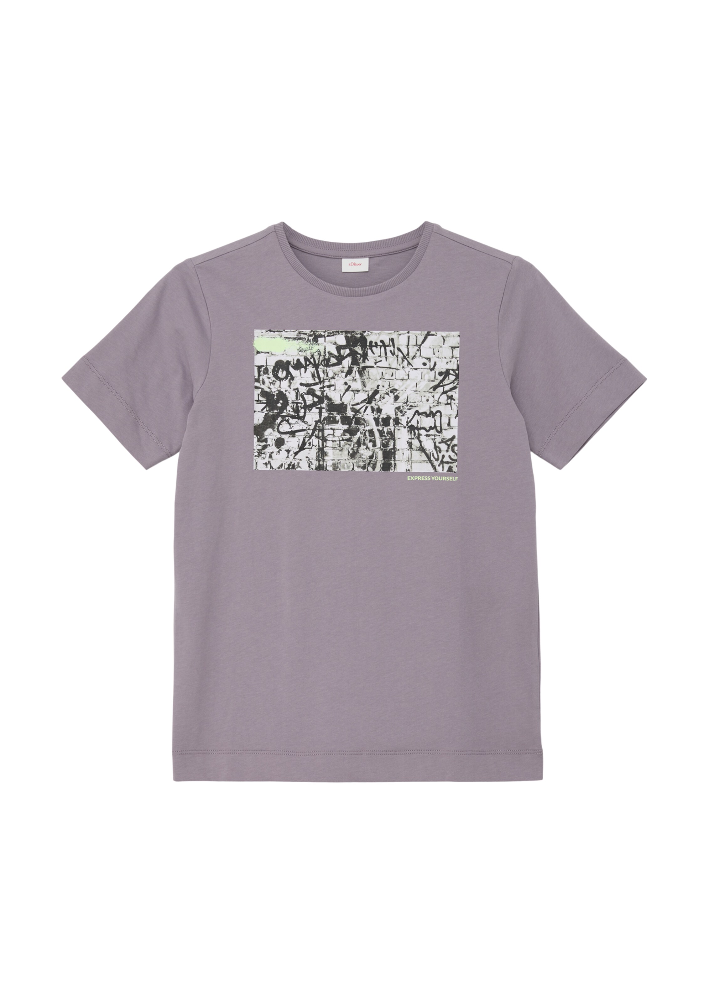 T-Shirt s.Oliver en violet : devant