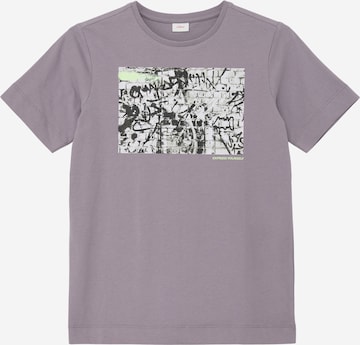 s.Oliver T-shirt i lila: framsida