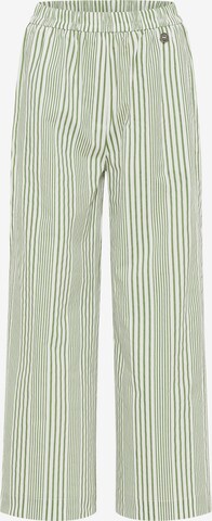 DreiMaster Maritim Wide leg Broek 'Maritim' in Groen: voorkant