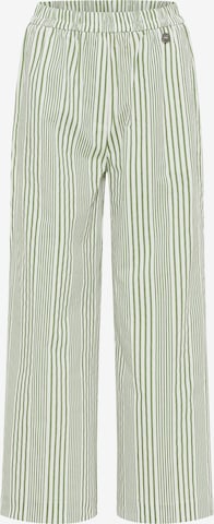 DreiMaster Maritim Wide leg Broek 'Maritim' in Groen: voorkant