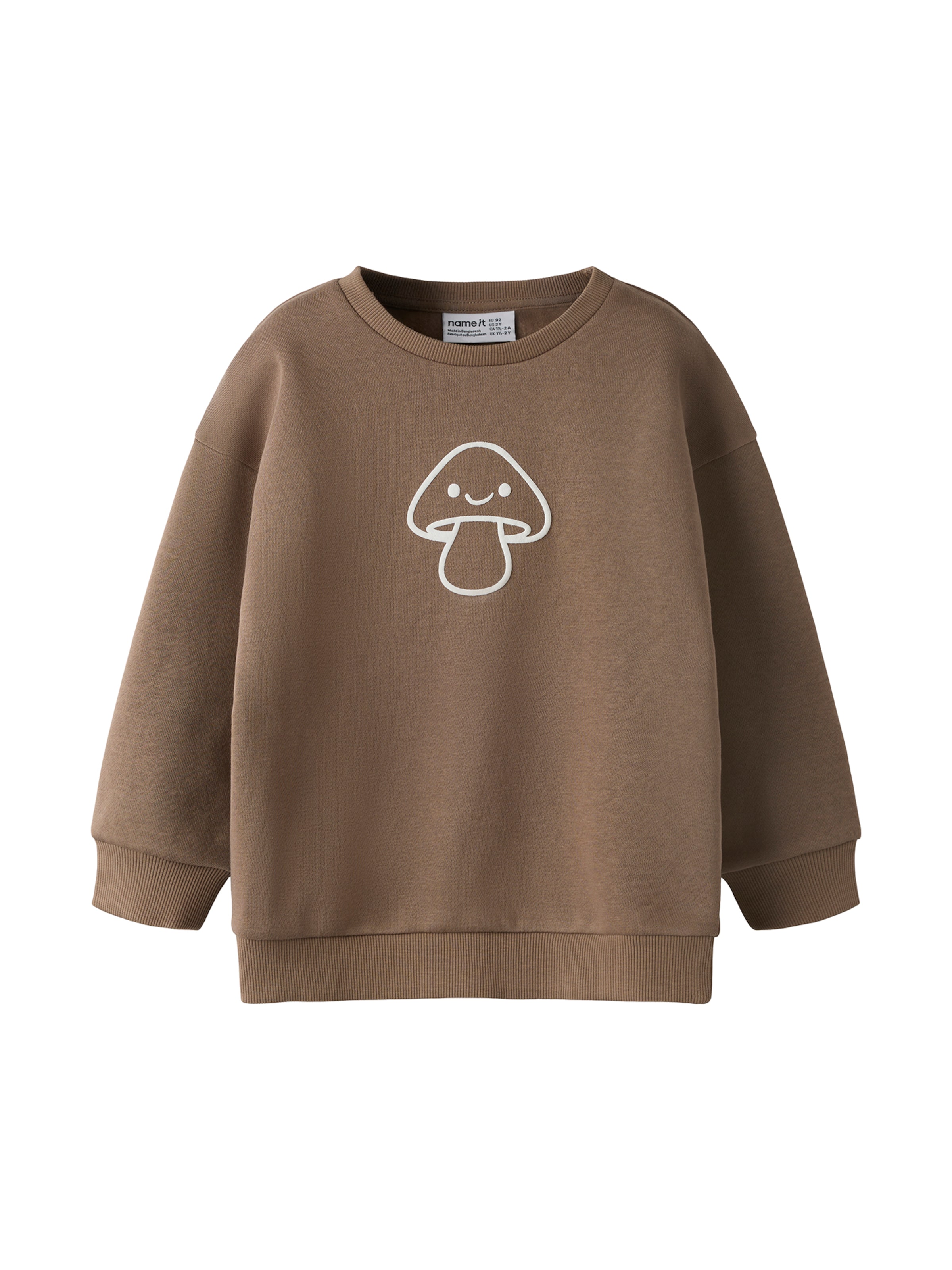 NAME IT - Sweatshirt 'NMNRILEY' em castanho: frente