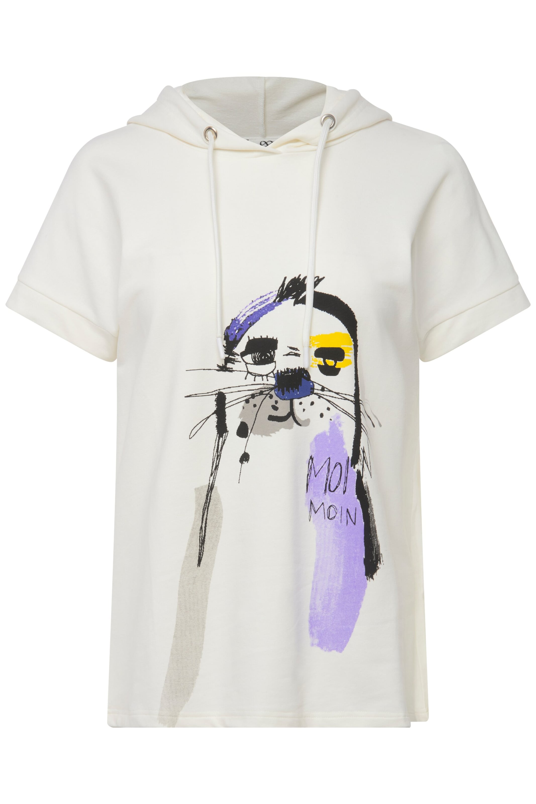 LAURASØN Sweatshirt in White: front