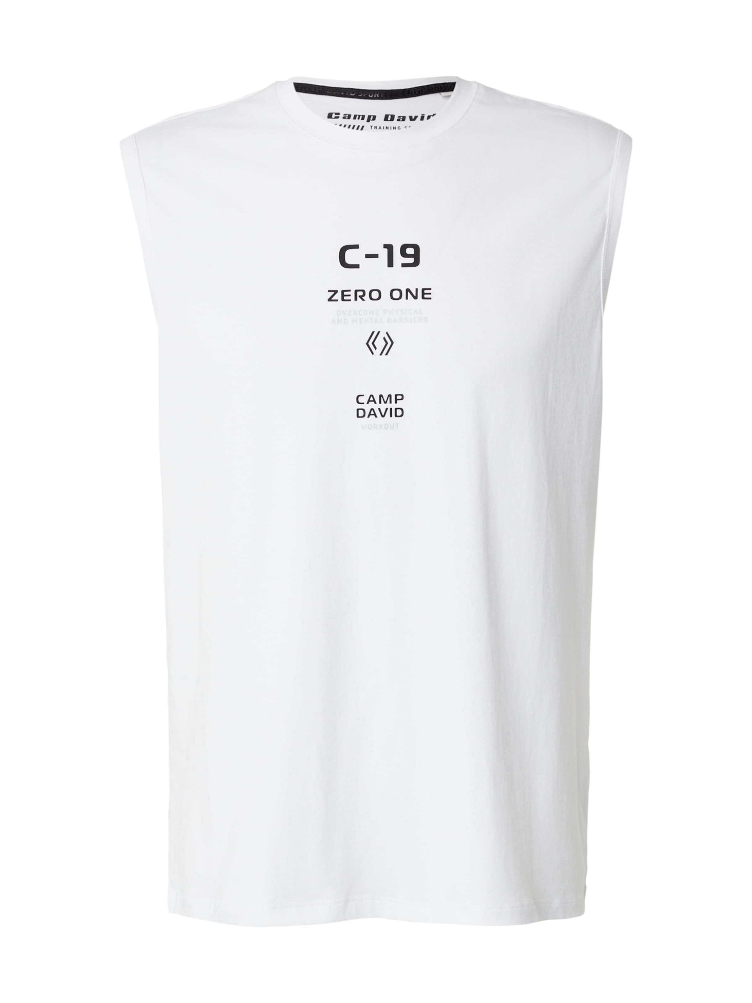 CAMP DAVID - Camiseta en blanco: frente