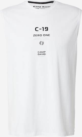 CAMP DAVID Majica veličine S u siva / crna / bijela, Pregled proizvoda