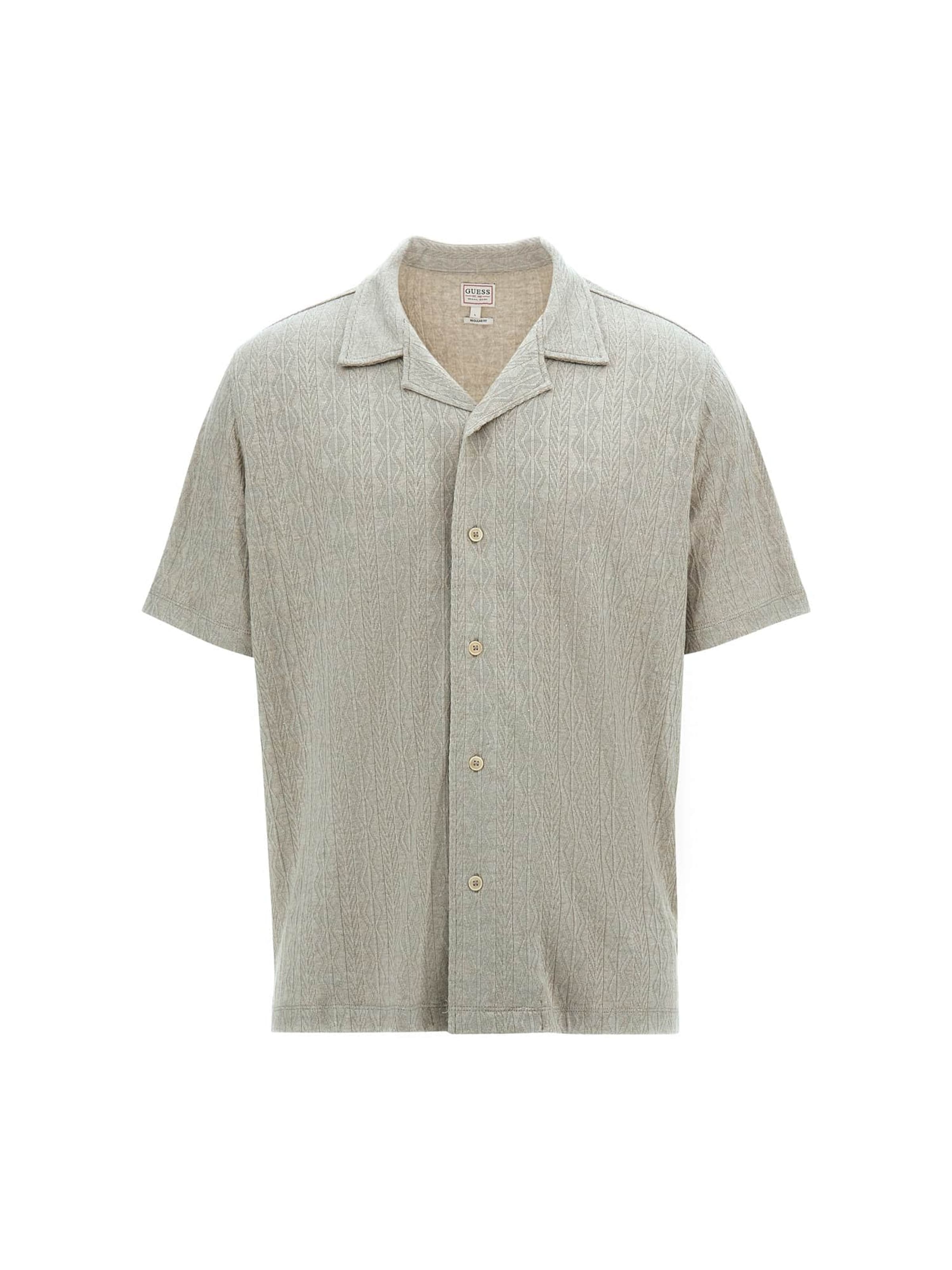 GUESS Regular Fit Hemd in Beige: Vorderseite