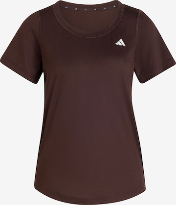 ADIDAS PERFORMANCE Funkční tričko 'WE MIN SCP' – hnědá: přední strana