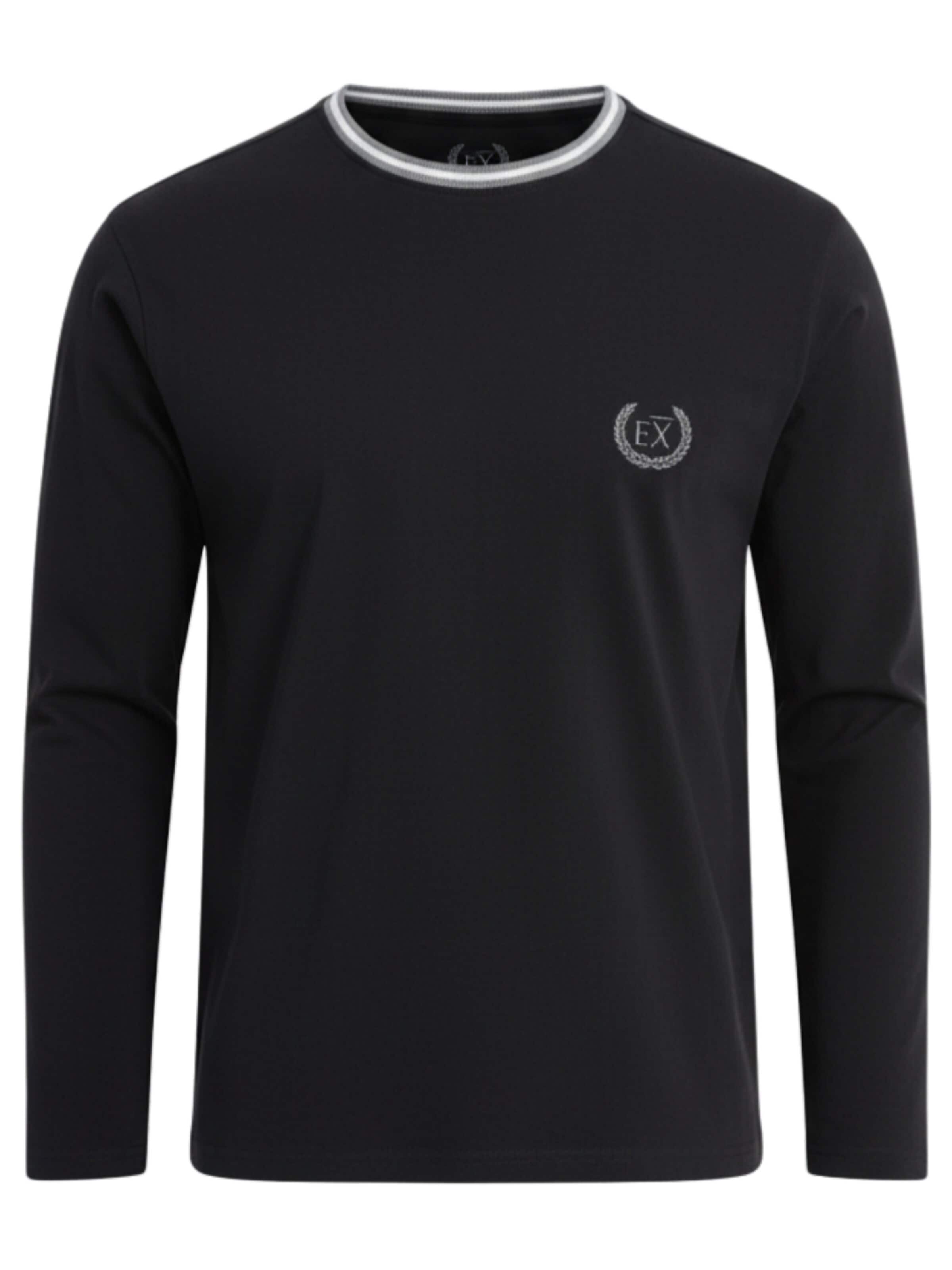 Ombre Shirt‌‌‌‌‌‌‌ in Schwarz: Vorderseite