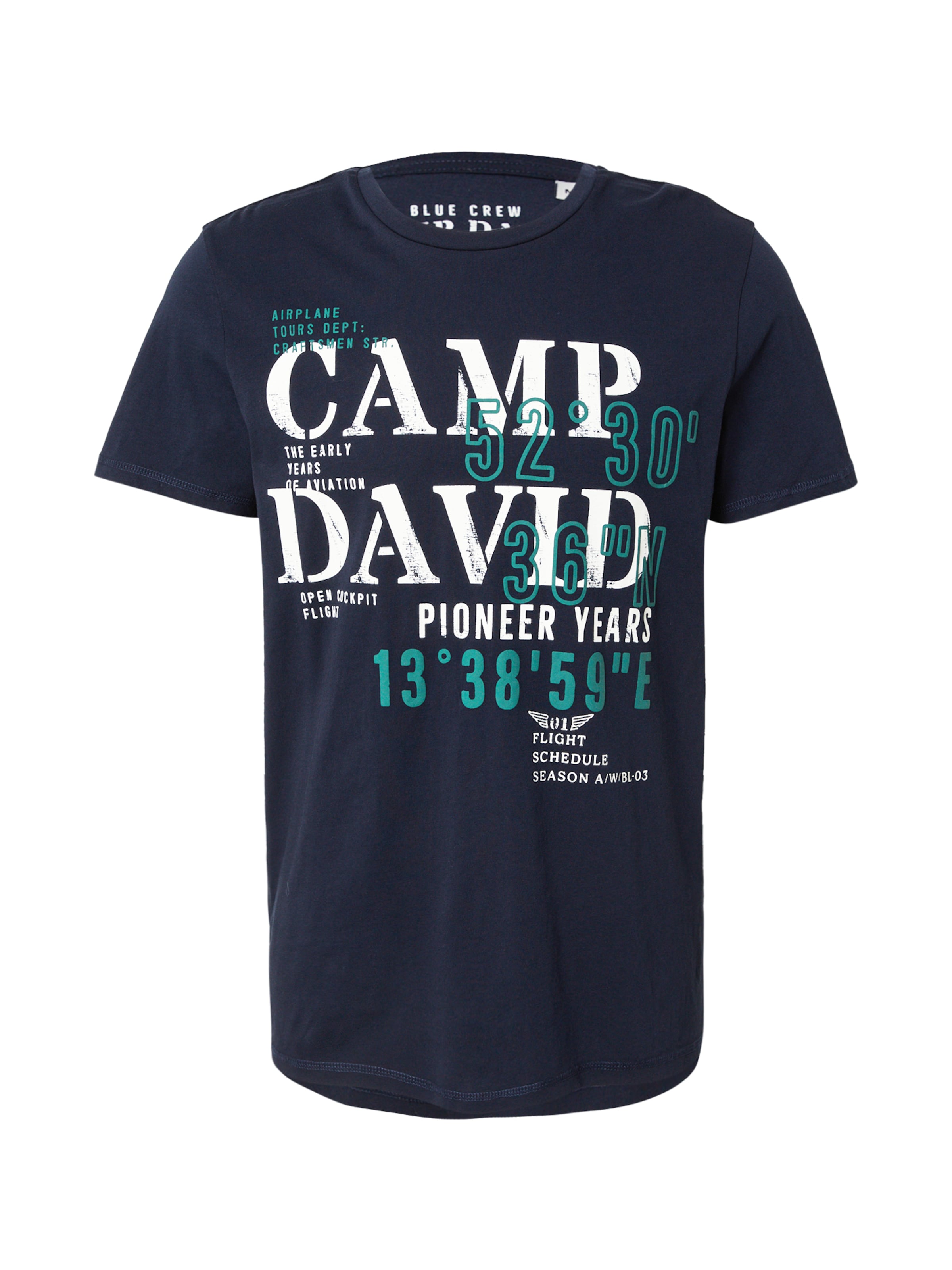 CAMP DAVID Shirt in Blue: front