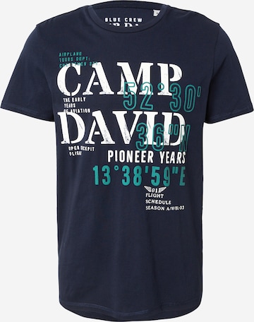 CAMP DAVID Koszulka w kolorze niebieski: przód