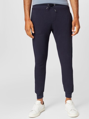 BURTON MENSWEAR LONDON Tapered Trousers 'Ottoman' in Blue: front