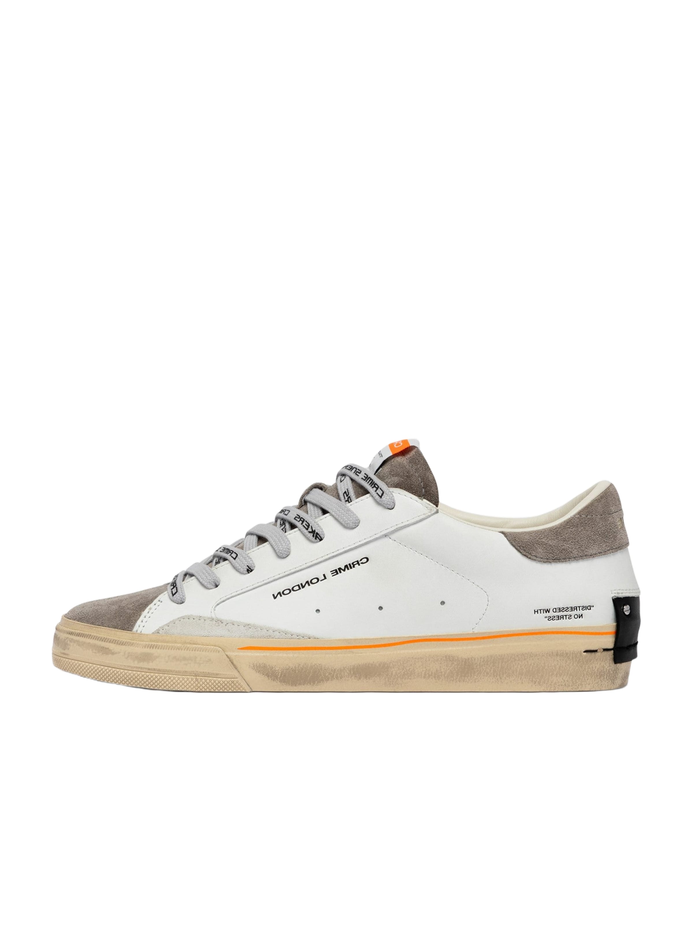 Crime London - Sapatilhas baixas em branco: frente