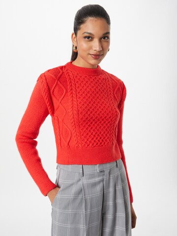 River Island Sweater in Red: front