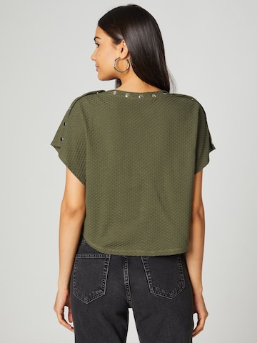 Tricou 'Fabia' de la Guido Maria Kretschmer Women pe verde