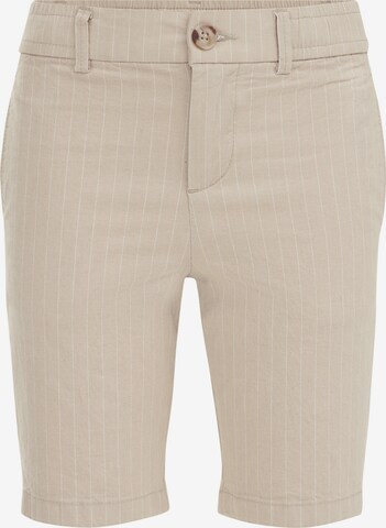 WE Fashion - Slimfit Pantalón en beige: frente